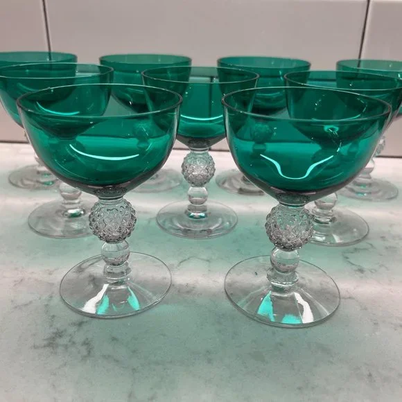 (9) Vintage Liquor Cocktail Golf Ball Stiegel Green by MORGANTOWN, 1939-… - Picture 1 of 5